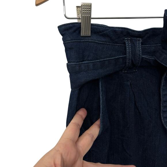 Paige Harper Jeans Womens Size 32 High Waist Wide Leg Dark Blue - Picture 10 of 14